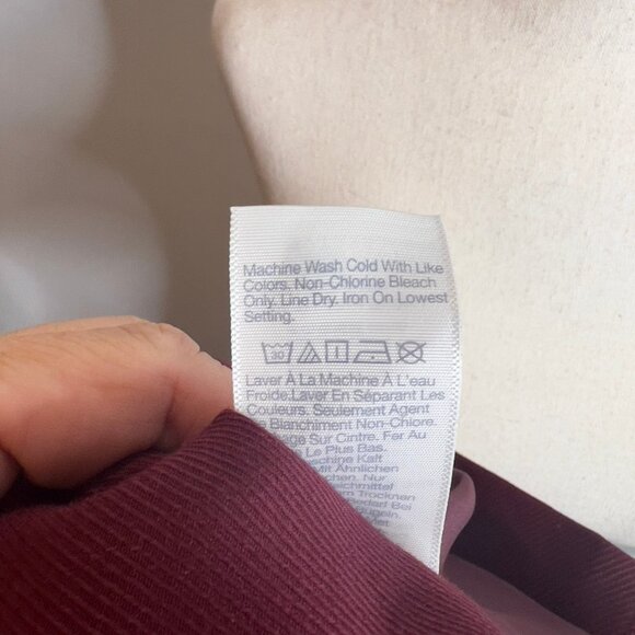 Madewell $178 Drapeweave Caldwell Double-Breasted Blazer Cabernet Size XS NH328 - Picture 11 of 12